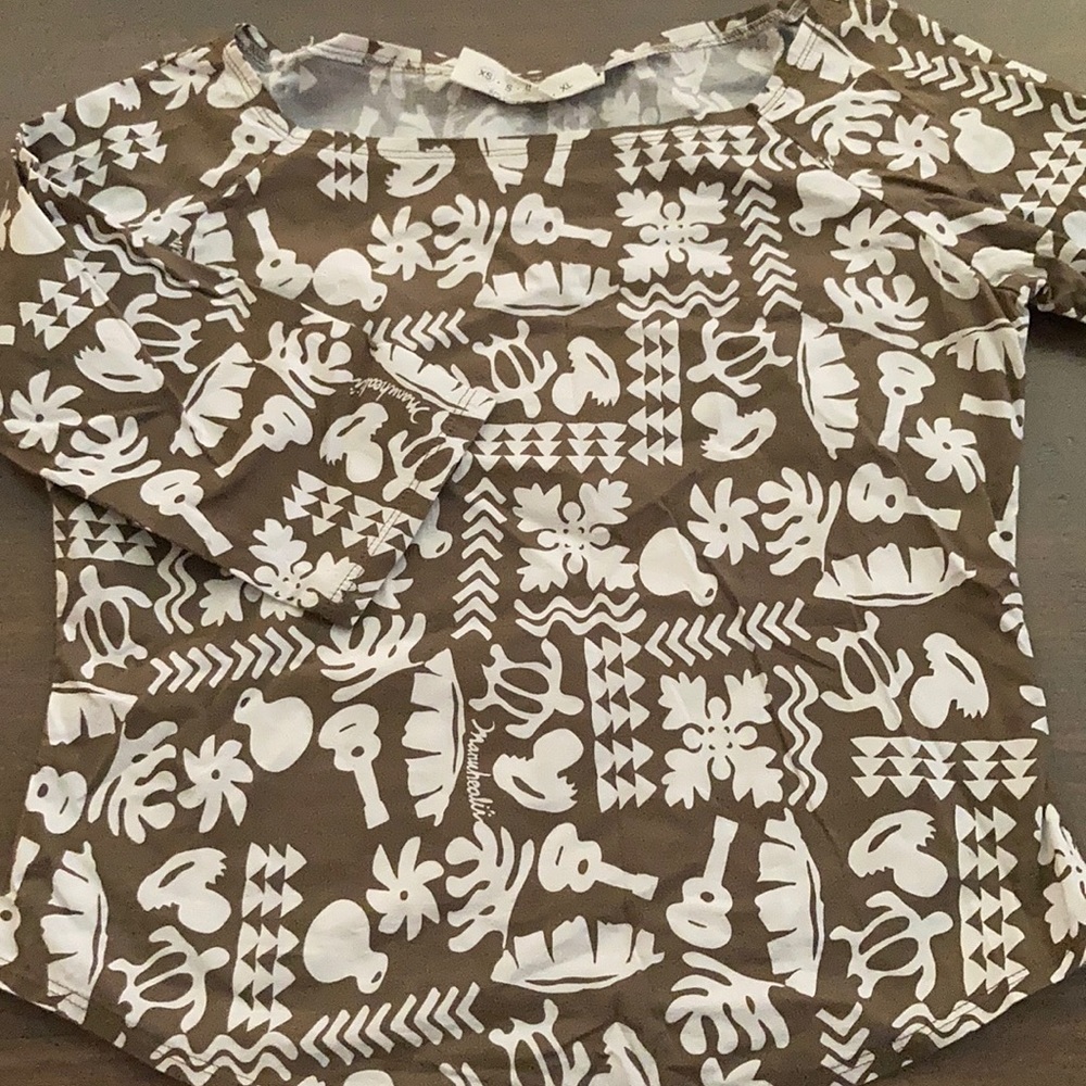 Manuhealii vintage boatneck top xs